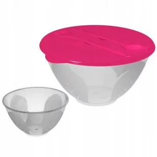 Branq Kpl sałatkowy 2 miski 5+1L sztućce salaterka BR1603-KS - Pojemniki kuchenne - miniaturka - grafika 1