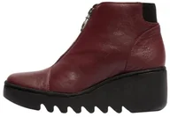 Botki damskie - Fly London Damskie botki BAAZ537FLY, wino, 37 EU, winny, 37 EU - miniaturka - grafika 1