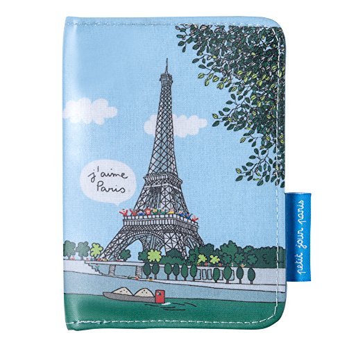 Barbapapa Paris etui na paszport 14 cm, niebieskie (niebieskie)
