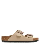 Buty dla chłopców - Birkenstock Klapki Arizona Flower Buckle Kids 1030419 S Beżowy - miniaturka - grafika 1