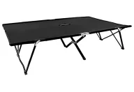 Leżaki ogrodowe - Elior Czarny dwuosobowy leżak składany N8-R50 - miniaturka - grafika 1