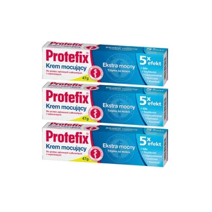 3x Protefix® Krem mocujący 3x47 g ZESTAW - Higiena protez i aparatów ortodontycznych - miniaturka - grafika 1