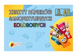 Zeszyt  papierów samoprzylepny A5 8k Shan - Podobrazia, bloki, papiery - miniaturka - grafika 1