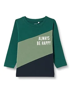 NAME IT Baby Boys NMMTOMMO LS top Box koszulka z długim rękawem, Forest Biome, rozmiar 86, Forest Biome, 86 - Bluzki dla niemowląt - miniaturka - grafika 1