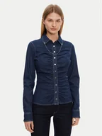 Koszule damskie - Guess Koszula W5RH69 D5HJ1 Beżowy Regular Fit - miniaturka - grafika 1