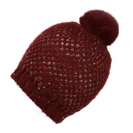 Czapki damskie - Regatta Damska czapka Lorelai Bobble IV Bordowy - miniaturka - grafika 1