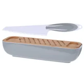 Chlebaki - EH Excellent Houseware Chlebak Excellent Housewares duonin su pjaustymo lenta ir peiliu 40x12,5x8,5 cm - miniaturka - grafika 1