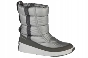 Sorel Out N About Puffy MID (40) Damskie Śniegowce Nylon Szary Waterproof - Buty sportowe damskie - miniaturka - grafika 1