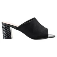 Klapki i japonki damskie - Eleganckie Klapki Sergio Leone czarne - miniaturka - grafika 1