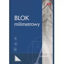 Blok milimetrowy A4 20K Unipap PAKIET 10 sztuk - Szkolne artykuły papiernicze - miniaturka - grafika 1