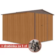 Altany ogrodowe - Domek Ogrodowy Richmond 294X269Cm Oak Brown - Hardmaister - miniaturka - grafika 1