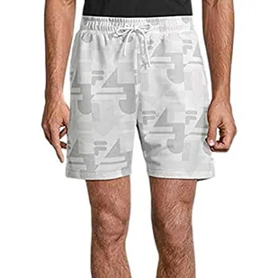 FILA Męskie szorty Riwne AOP Regular, Black Beauty React Aop, M - Spodenki damskie - miniaturka - grafika 1