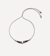 Bransoletki - Bransoletka pozłacana na sznureczku Starry Night - miniaturka - grafika 1