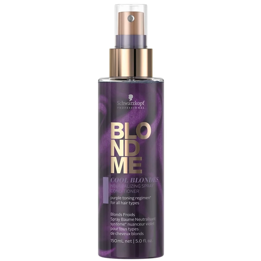 Schwarzkopf Professional Professional Blondme Cool Blondes odżywka w sprayu bez spłukiwania neutralizująca żółtawe odcienie 150 ml