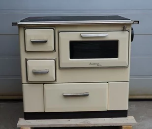POMA Kuchnia, angielka 9,5kW, bez płaszcza wodnego (wyjście spalin: prawy, kolor: beżowy) + Nóżki zestaw do 4 szt do kuchni - spełnia anty-smogowy EkoProjekt 88880390 - Kuchnie węglowe - miniaturka - grafika 7