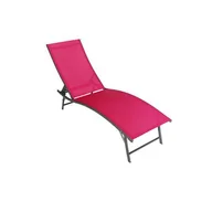 Leżaki ogrodowe - Leżanka różowa - miniaturka - grafika 1
