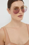 Okulary przeciwsłoneczne - Chloé okulary przeciwsłoneczne damskie kolor fioletowy - Chloe - miniaturka - grafika 1