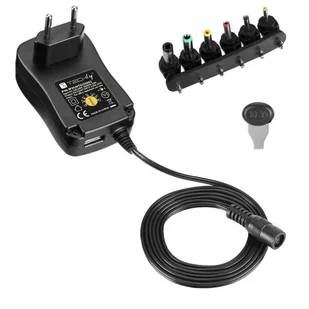Zasilacz TECHLY IPW-NTS2250G2(Wymienne wtyki DC (6 rodzajów)\2250mA\3V) - Akcesoria do tabletów i e-booków - miniaturka - grafika 1