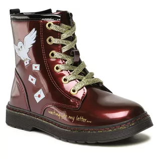 Buty dla dziewczynek - Trapery HARRY POTTER - CM-AW22-043WBHP Maroon - grafika 1