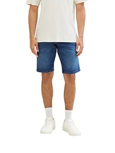 TOM TAILOR Męskie bermudy jeans szorty 1035655, 10282 - dark stone wash denim, 31 - Spodenki damskie - miniaturka - grafika 1