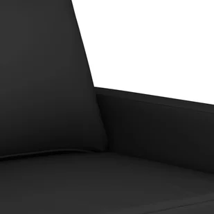 Sofa 3-osobowa, czarny, 180 cm, tapicerowana aksamitem - Sofy i kanapy - miniaturka - grafika 7