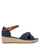 Espadryle damskie - Tommy Hilfiger Espadryle T3A7-33801-0048 S Granatowy - miniaturka - grafika 1
