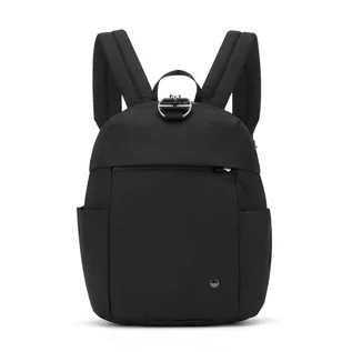 Torby podróżne - Plecak damski antykradzieżowy Pacsafe Citysafe CX Backpack Petite 8L Econyl czarny - grafika 1