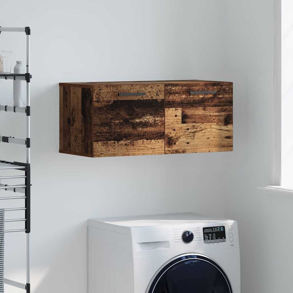 vidaXL Szafka ścienna Stare drewno 80 x 36.5 x 35 cm