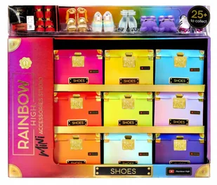 Akcesoria Rainbow High Buty display 27 sztuk MGA - Akcesoria dla lalek - miniaturka - grafika 1