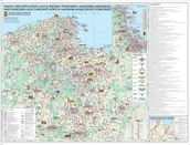 Historia Polski - Mapa historyczno-kulturowa Pomorza Nadwiślańskiego 140 x 110 cm - miniaturka - grafika 1