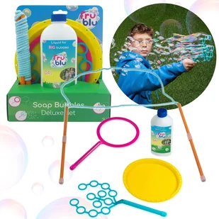 Zestaw akcesoriów do robienia baniek mydlanych + płyn 400 ml - Bańki mydlane - miniaturka - grafika 1