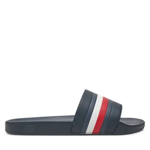 Klapki Tommy Hilfiger Pool Slide FM0FM05233 Granatowy - Klapki i japonki męskie - miniaturka - grafika 1