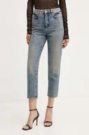 Spodnie damskie - Patrizia Pepe jeansy damskie high waist - miniaturka - grafika 1