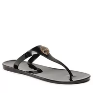 Klapki i japonki damskie - Japonki Kurt Geiger Maddison T-Bar 9796300979 Black - miniaturka - grafika 1