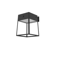 Lampy ogrodowe - Inspire Kinkiet solarny Kerida czarny IP54 LED - miniaturka - grafika 1