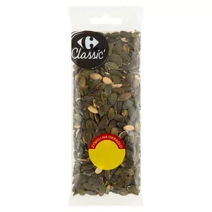Carrefour Classic Pestki dyni bez łupiny 90 g - Bakalie - miniaturka - grafika 1