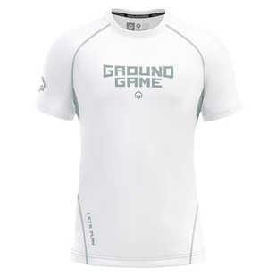 Rashguard do MMA/BJJ męski Ground Game Athletic Platinum z krótkim rękawem - Kimona, stroje i obuwie - miniaturka - grafika 1