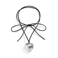 Naszyjniki - Naszyjnik typu choker z sercem - miniaturka - grafika 1