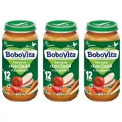 Dania dla dzieci - BoboVita Obiadek Warzywa z kurczakiem w pomidorach po 12 miesiącu Zestaw 3 x 250 g - miniaturka - grafika 1