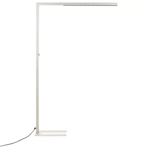 Lampa podłogowa LED metalowa srebrna SAGITTA - Lampy stojące - miniaturka - grafika 1