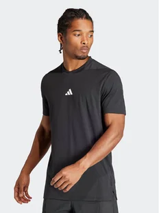 adidas Koszulka techniczna Designed for Training IK9725 Czarny Slim Fit - Koszulki sportowe męskie - miniaturka - grafika 1