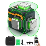 Multimetry - Poziomica laserowa CIGMAN CM-S01 12 linii, ze sterowaniem aplikacją, 3x360°, samo-poziomowanie i tryb ręczny - Czarny - miniaturka - grafika 1