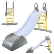 Place zabaw - Mochtoys Duża Zjeżdżalnia Ogrodowa Dla Dzieci Do Ogrodu Wodna Niebieska Ślizg 180cm - miniaturka - grafika 1