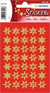Ozdoby bożonarodzeniowe - HERMA 3924 naklejki bożonarodzeniowe, złote gwiazdki, 6-zębowe (Ø 14 mm, 102 naklejki, papier), samoprzylepne naklejki na Boże Narodzenie, prezenty, majsterkowanie, kalendarz adwentowy - miniaturka - grafika 1
