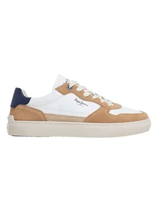 Pepe Jeans FOOTWEAR Sneakersy "Camden Nature" w kolorze biało-beżowym - Trampki męskie - miniaturka - grafika 1