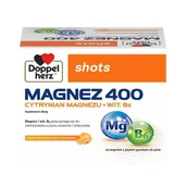 Witaminy i minerały - DOPPELHERZ SHOTS Magnez 400, 20amp. - miniaturka - grafika 1