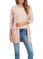 Swetry damskie - Vila Kobiety Viril Open L/S Knit Cardigan - Noos Kardigan, Misty Rose, XS - miniaturka - grafika 1