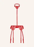 Akcesoria do bielizny - Bluebella Pasy Do Pończoch Samara Z Uprzężą rot - miniaturka - grafika 1