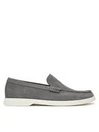 Mokasyny męskie - BOSS Mokasyny Sienne 50543083 Szary - miniaturka - grafika 1