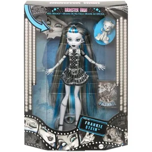 Lalka MONSTER HIGH Reel Drama Straszny Seans Frankie Stein HKN29 - Lalki dla dziewczynek - miniaturka - grafika 1